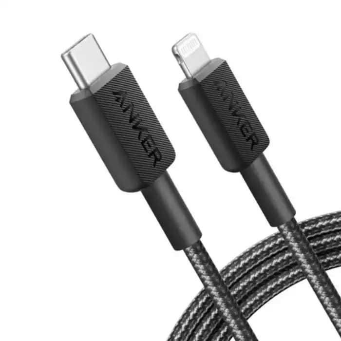 Câble Anker 322 USB-C vers Lightning – 1,8m – Charge Rapide PD & Ultra-Résistant