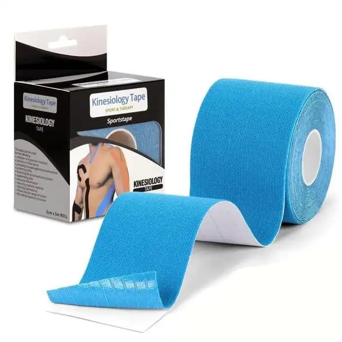 Bande de kinésiologie - 5cm x 5m - Hypoallergénique - Élastique - Résistante à l'eau , Design & Couleur aléatoire