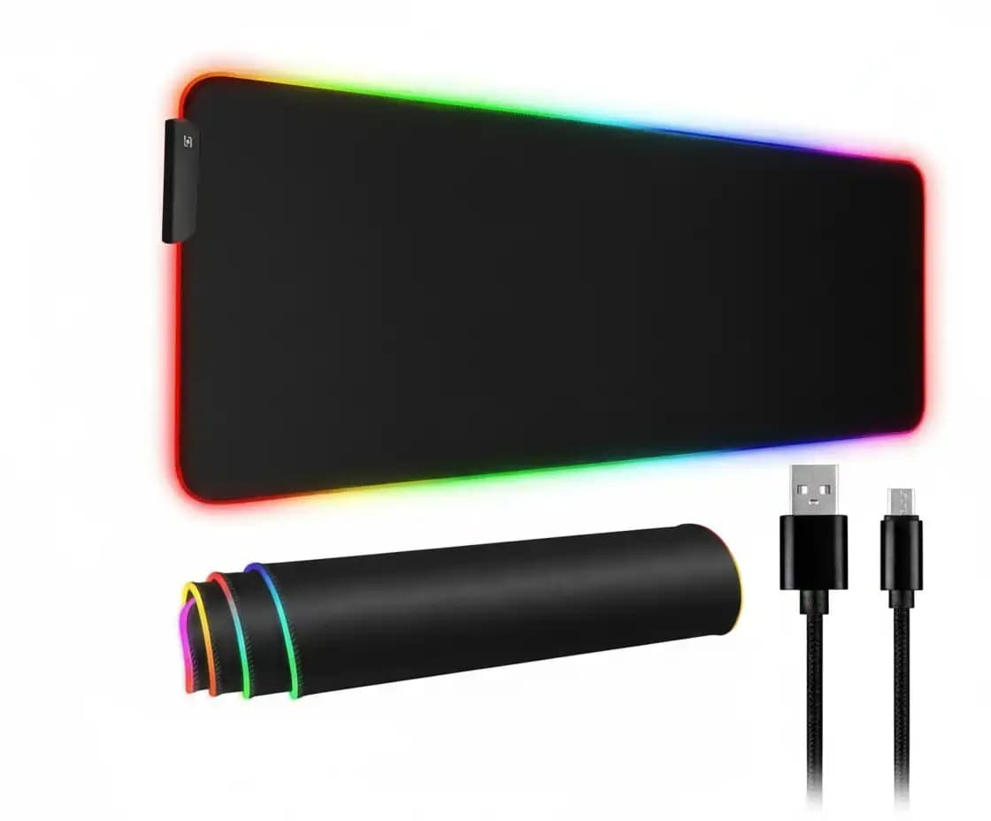 Tapis de souris gaming Royal Kludge RGB-03 Luminous XL - 90x40 cm - Éclairage RGB