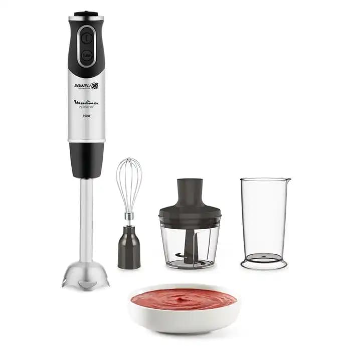 Hachoir - Moulinex - Choppeo 3En1 - 500W - Bol en Verre - 4 Lames