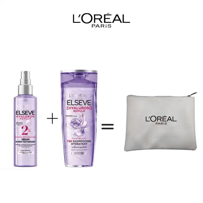 OFFRE CAPILLAIRE : Sérum Hydra -Texturisant + Shampoing = TROUSSE BLANCHE