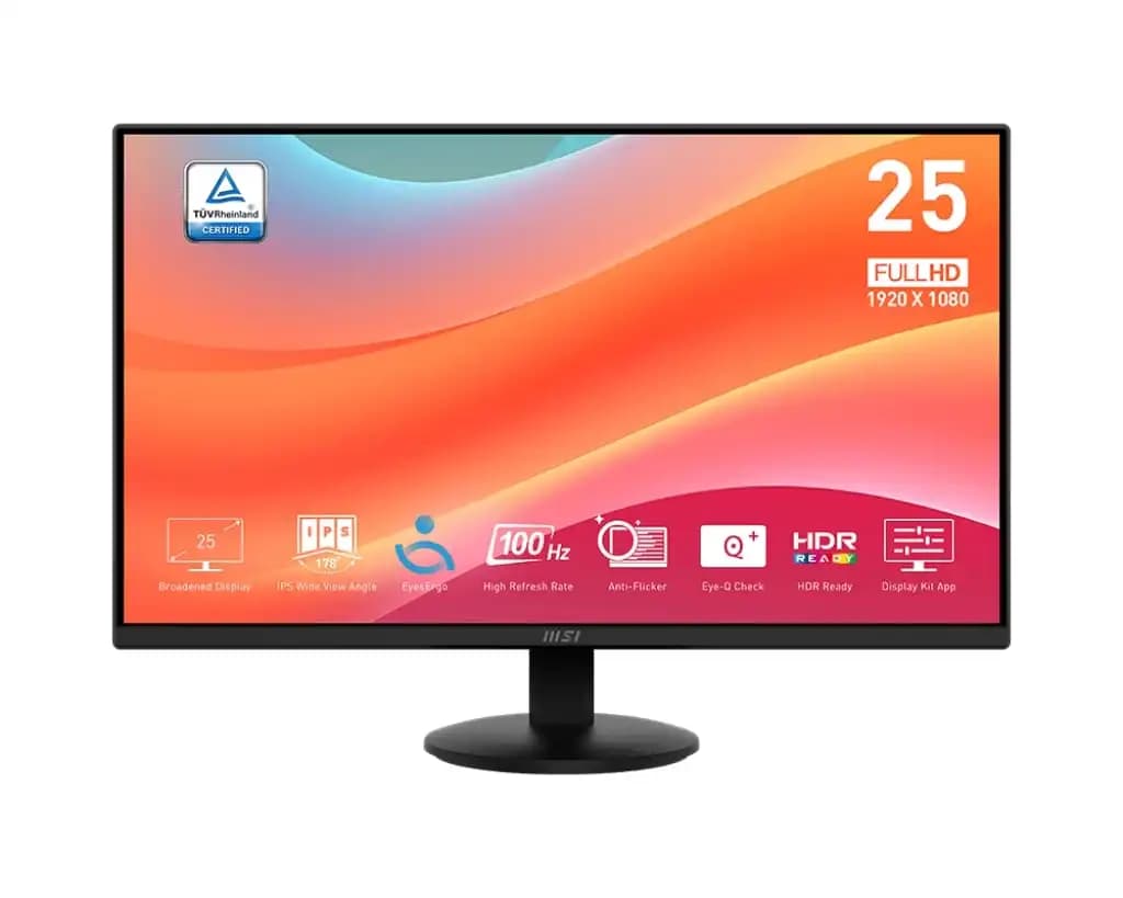 Moniteur Écran PC MSI PRO MP252L – 24,5″ Full HD 100Hz