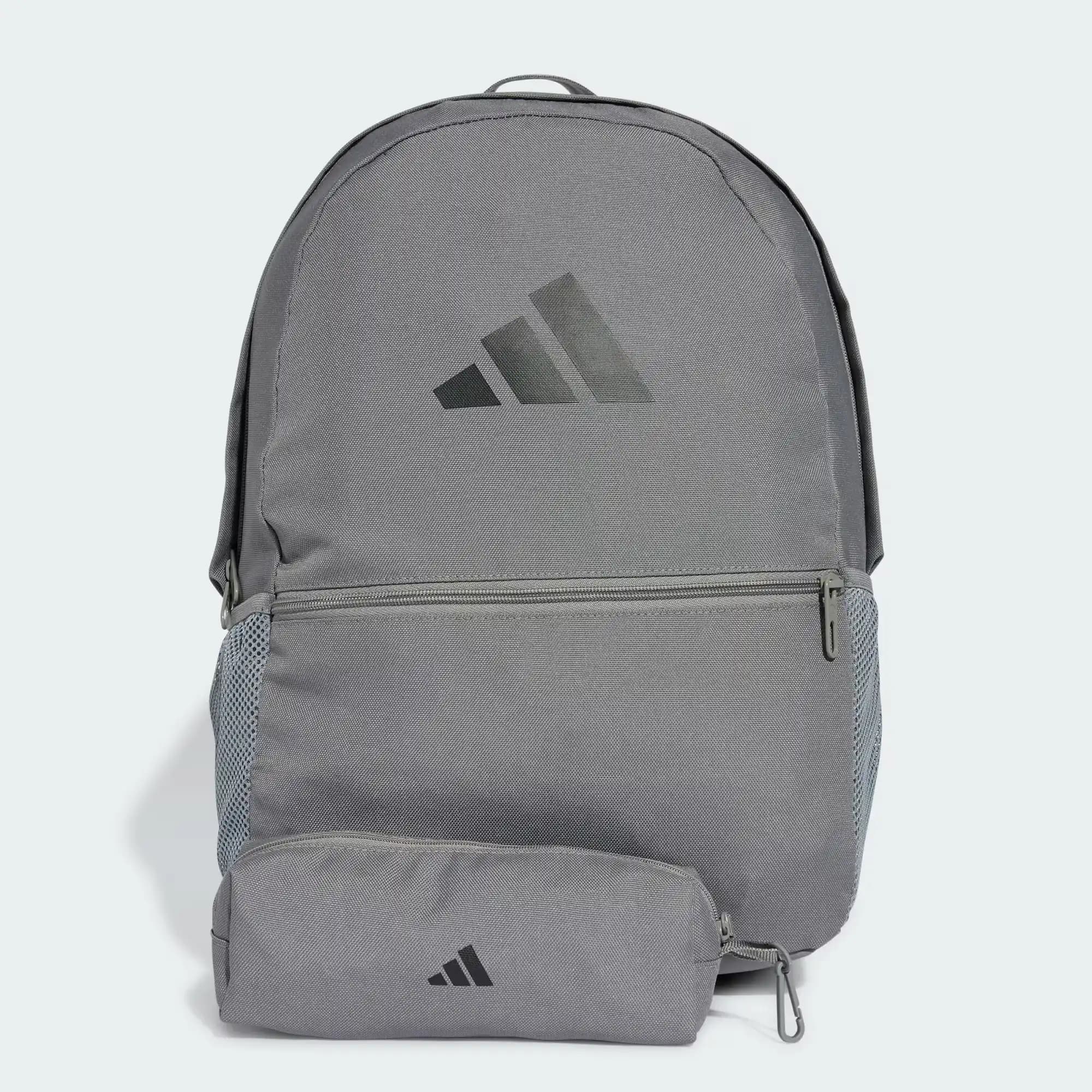 ADIDAS Sac à dos avec trousse - Gris