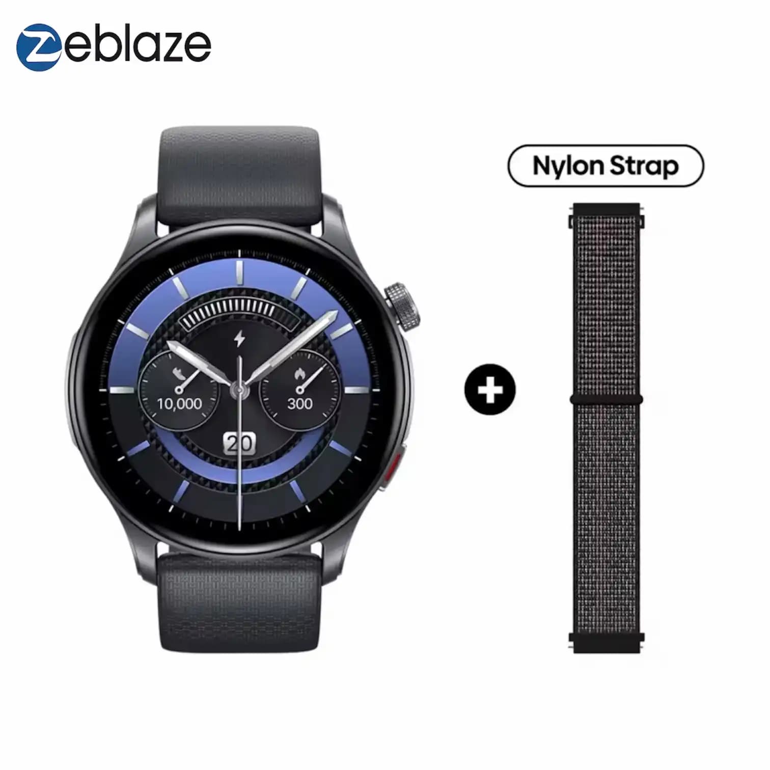 ZEBLAZE BTalk 3 GPS – Smartwatch AMOLED, Appels Bluetooth, GPS Intégré, Suivi Santé & Sport, Longue Autonomie