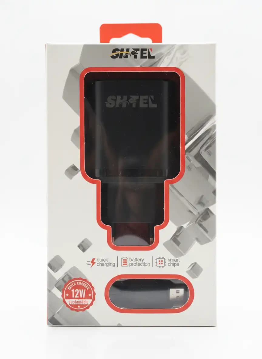 Chargeur Secteur Double USB 12W avec Câble Micro-USB Inclus – SHTEL