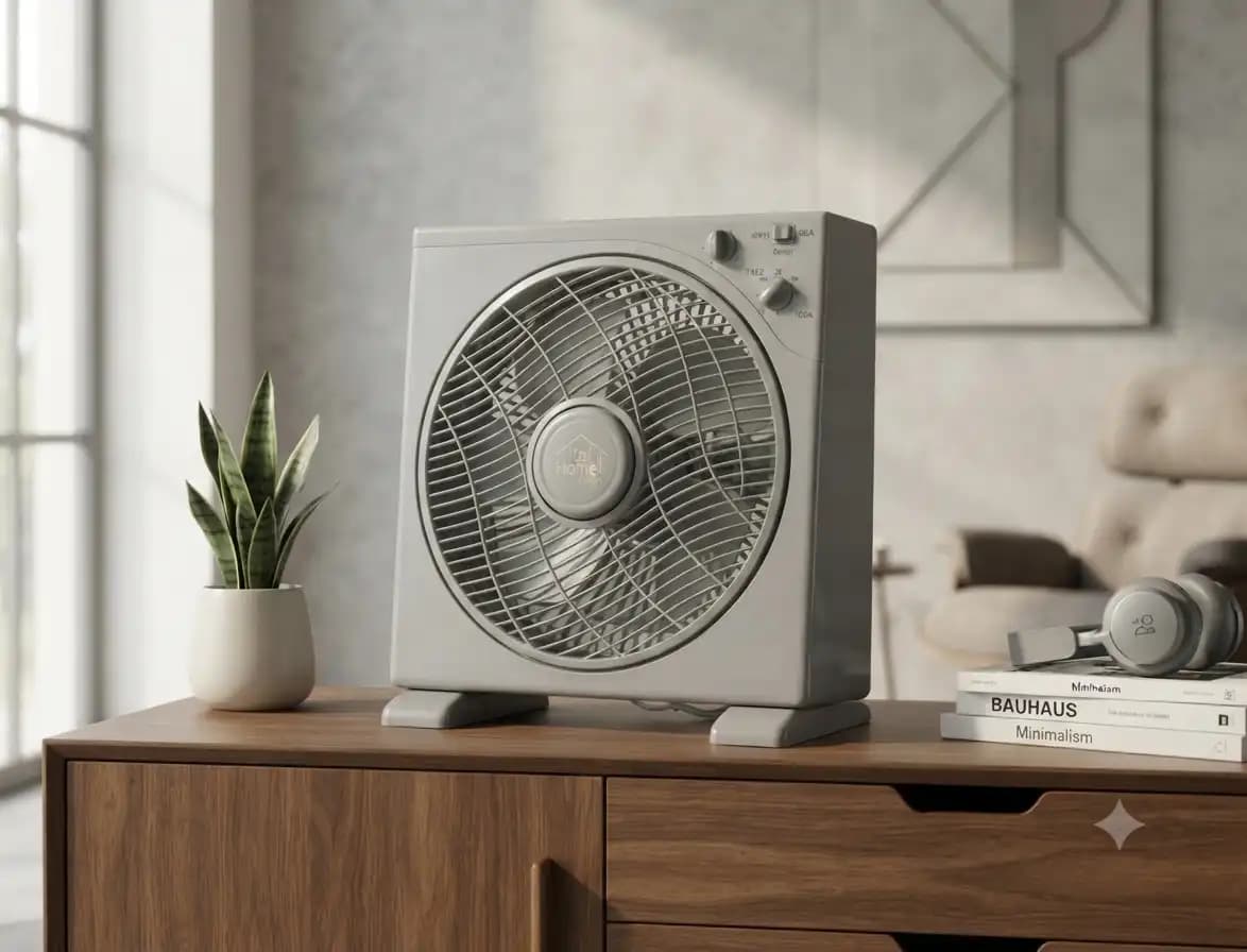 Ventilateur électrique Box Fan 12 pouces -35 W -Italy Home-robuste et élégant