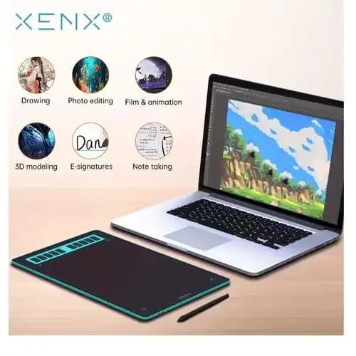 Tablette Graphique XENX P3-1060 équipée d'un Stylet Compatible Avec Mac PC Windows et Android Couleur aléatoire