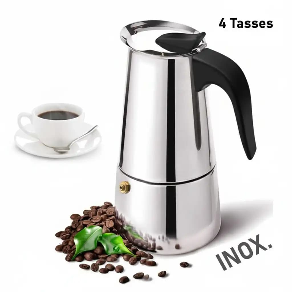 Machine à café - Kröhler - PECM-617 - 6 tasses - Système anti-gouttes - Carafe en verre