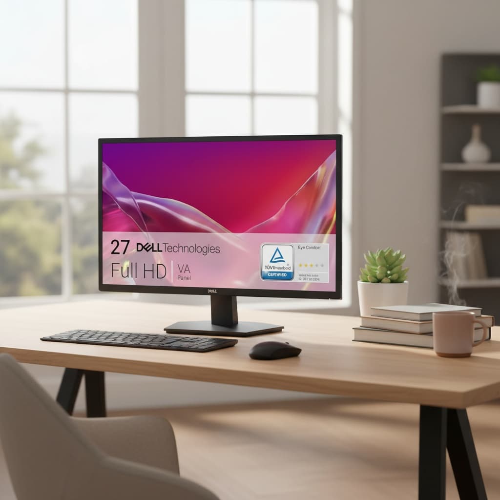 Écran PC - DELL - SE2725H - 27" Full HD - 75Hz - VA - 4ms - HDMI/VGA - Noir