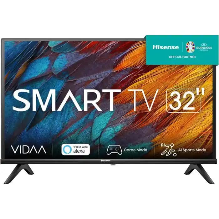HISENSE 32A4K Téléviseur LED 32 Pouces HD Smart TV