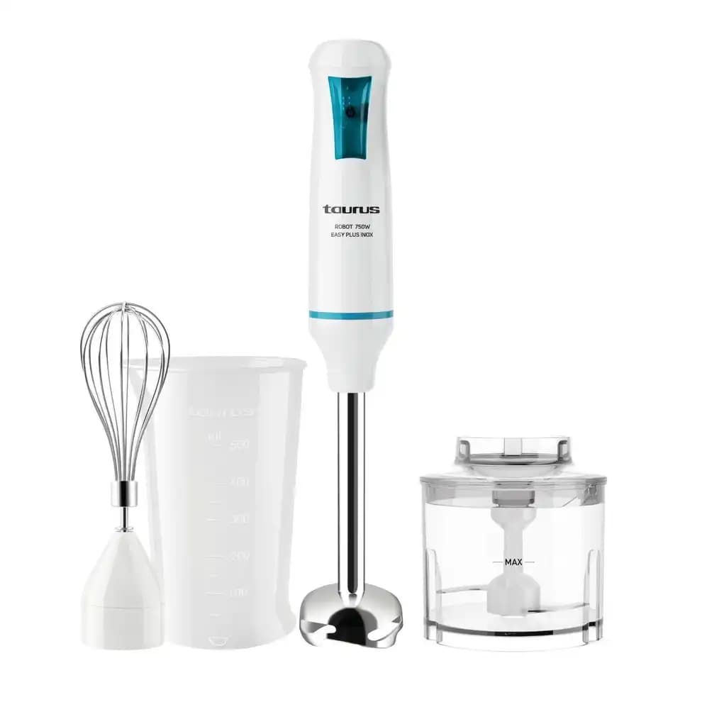 Mixeur plongeant - TAURUS - Robot 750 Easy - 750 watts - Design anti-éclaboussures - Turbo Rotation