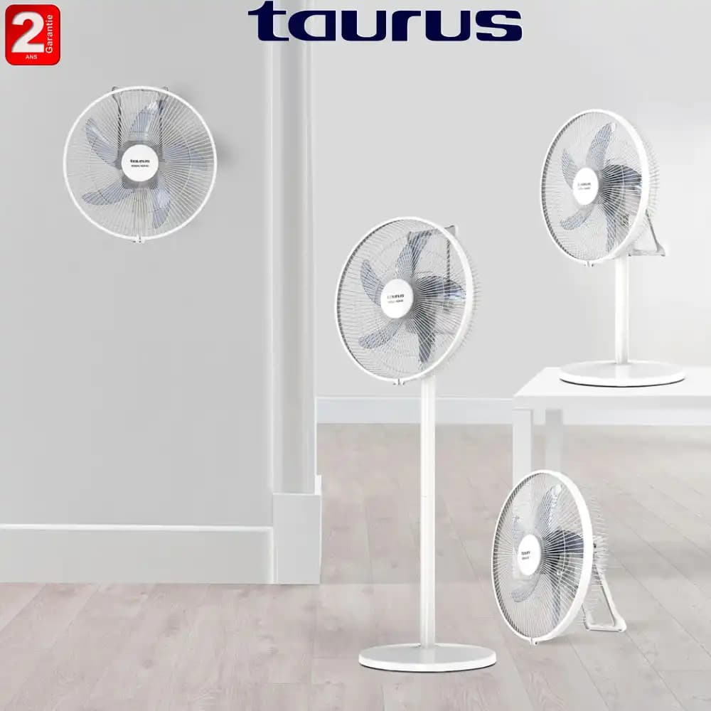 Ventilateur brumisateur TAURUS VB 02 - Ø 40 cm - 3 vitesses - Capacité 3,1L - Oscillation 70 degrés