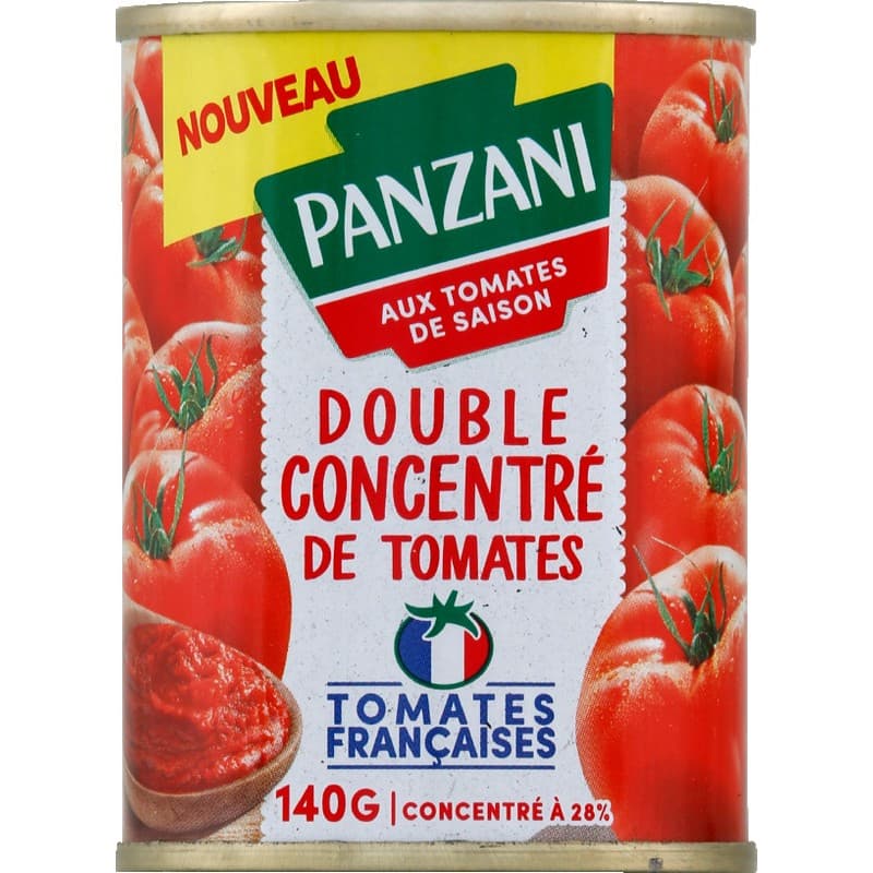 Panzani double concentrée de tomates 140g