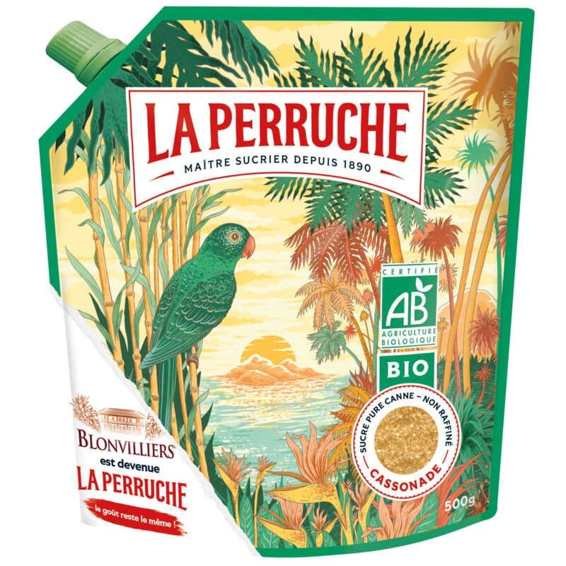 Blonvilliers Sucre roux de canne Bio le pack de 500g
