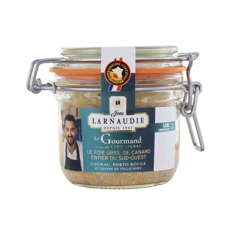 Jean Larnaudie Foie gras de canard entier sud-ouest le gourmand-lignac igp 175g