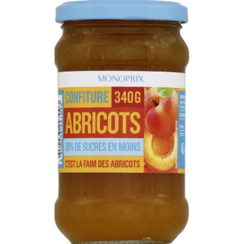 Monoprix Confiture Allégée Abricot 340g