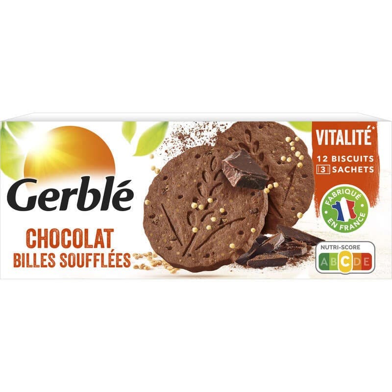 Gerblé Biscuit Quinoa cacao chocolat 132g