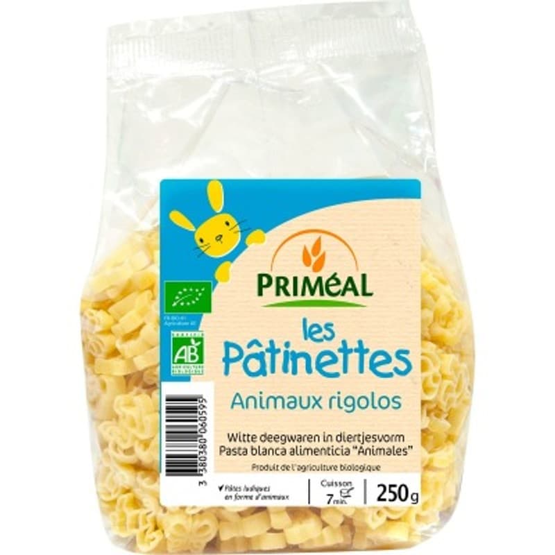 [Par Naturalia] Primeal Les Pâtinettes - Animaux Rigolos Bio 250g