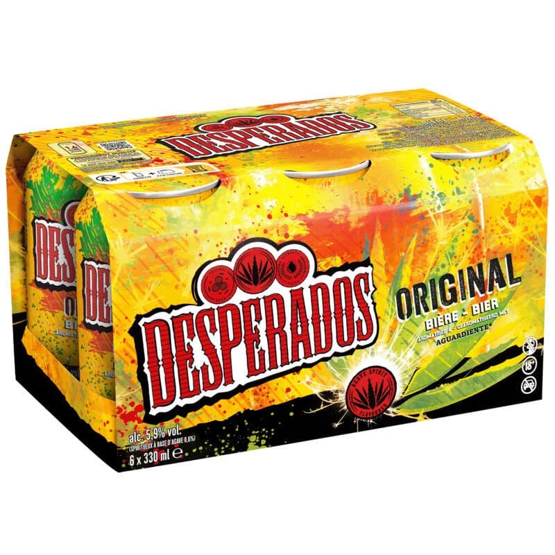 Desperados Bière Aromatisée À L'Agave 5°9 6x33cl