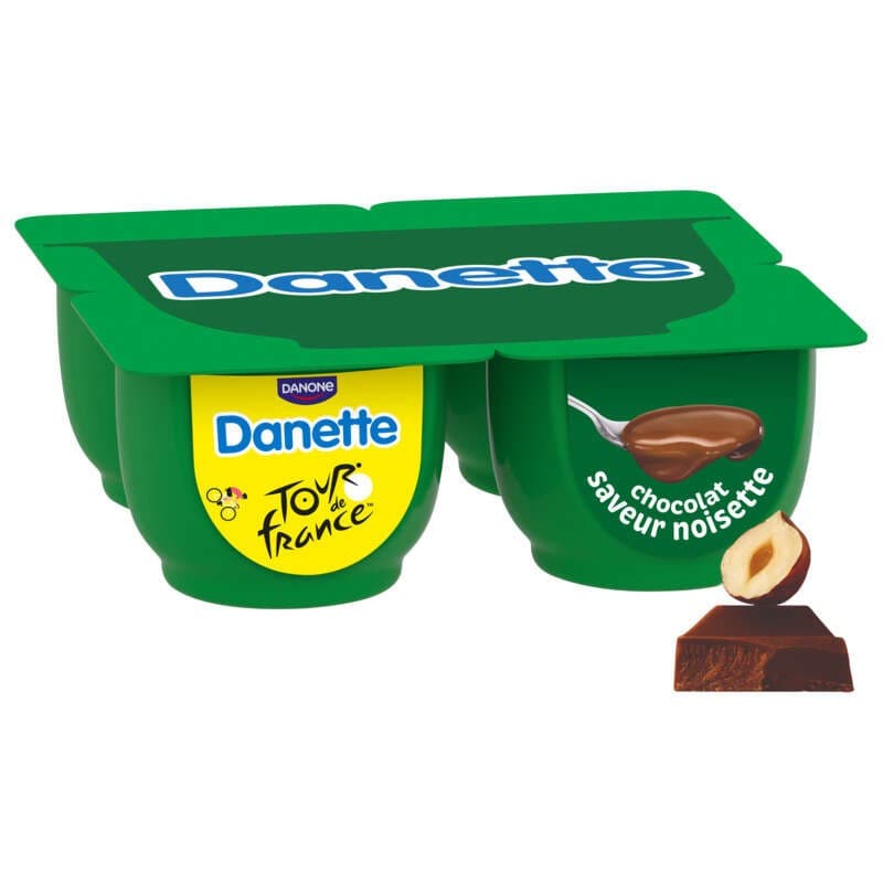 Danette Crème Dessert chocolat noisette 4x125g