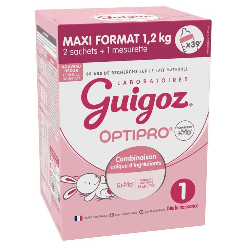 Guigoz Optipro 1er âge Bag In Box Lait Infantile 2x600g