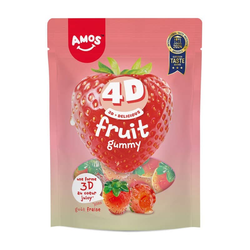 Amos Fruits fraise 120g