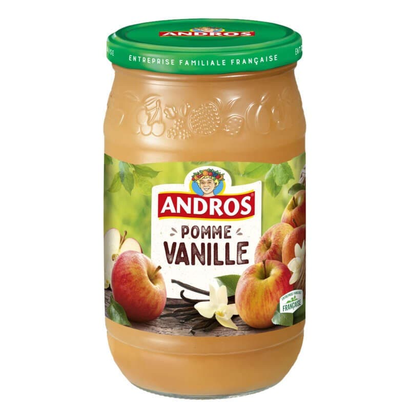 Andros Dessert Pommes Vanille 750g