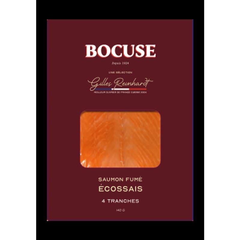 Bocuse Saumon Fumé Ecossais en tranches x4 – 140g