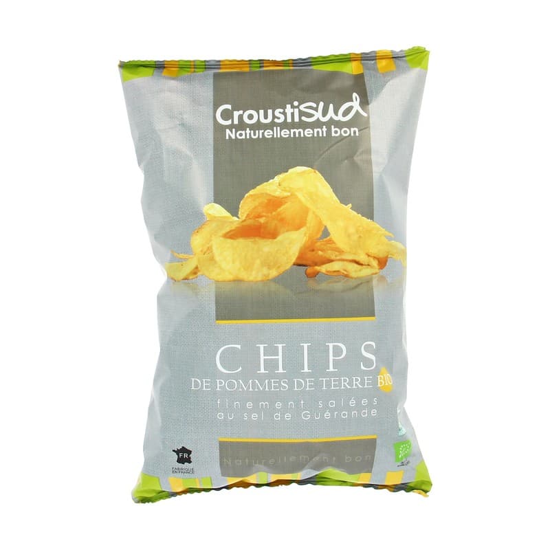 [Par Naturalia] Croustisud Chips De Pomme De Terre Au Sel De Guérande Bio 100g