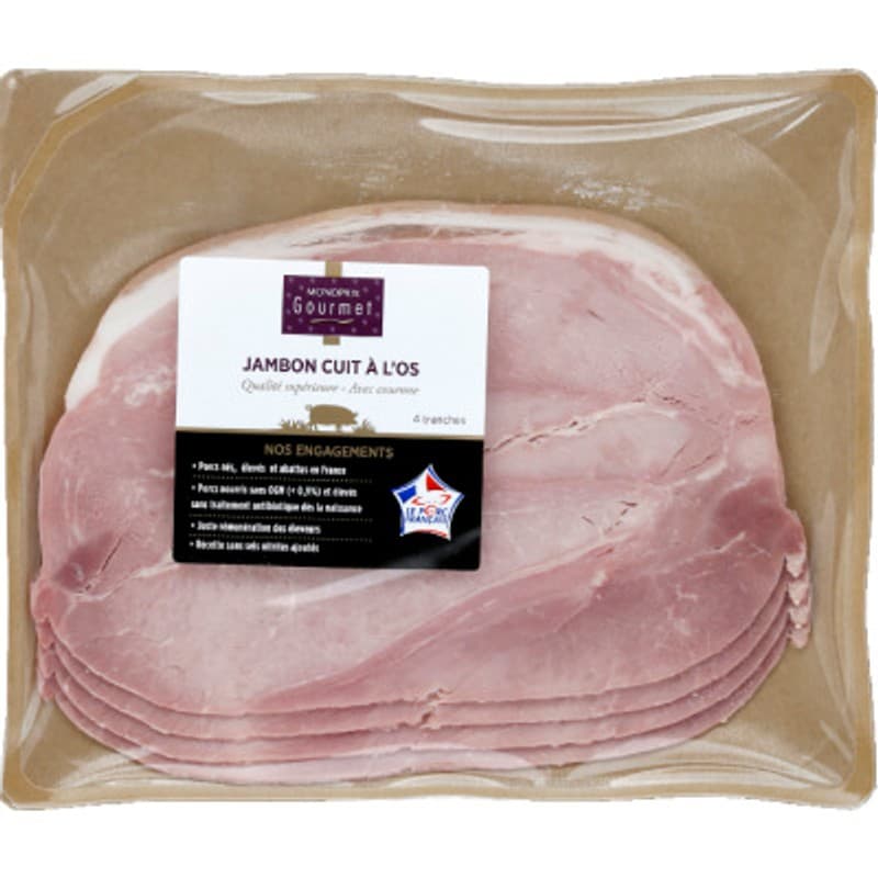 Monoprix Gourmet Jambon Cuit À L’Os 240g