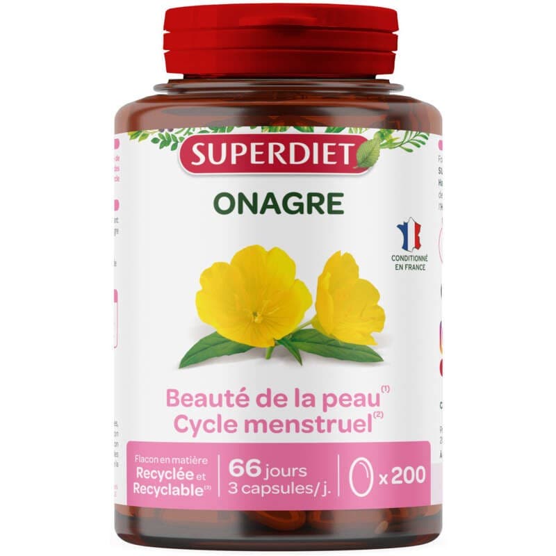 [Para] Superdiet Complément alimentaire à l'huile d'Onagre 200 Capsules