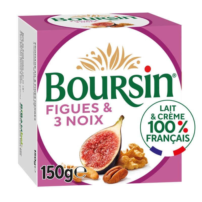 Boursin Fromage à tartiner Figue & 3 noix 150g
