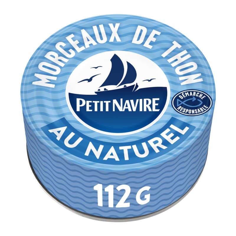 Petit Navire Thon morceaux au naturel 112g