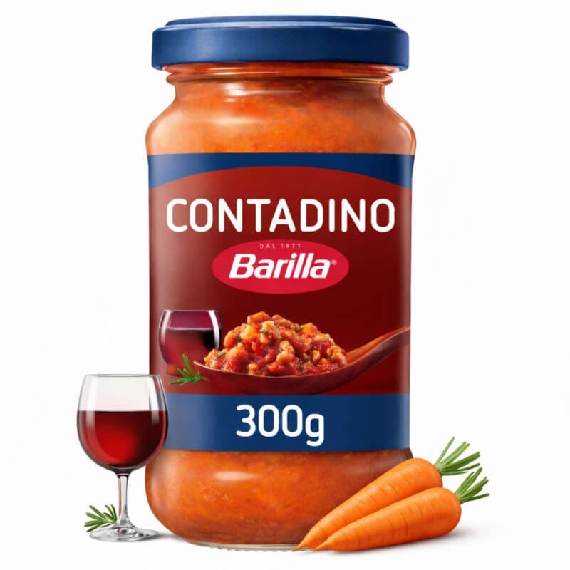 Barilla Sauce tomate mijotée avec du porc, des carottes et du vin rouge 300g