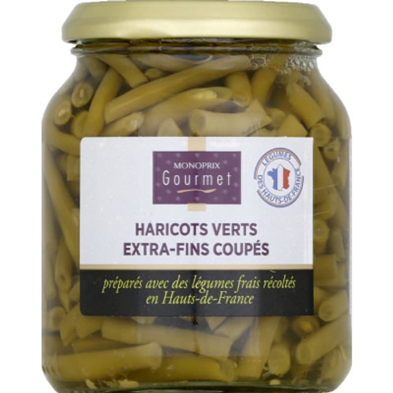 Monoprix Gourmet Haricots verts extra-fins coupés 185g
