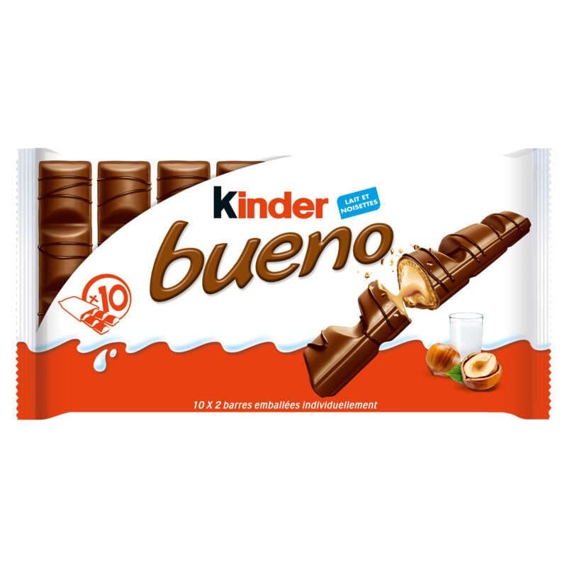 Kinder Bueno Barre Chocolatée Chocolat au Lait x10 430g