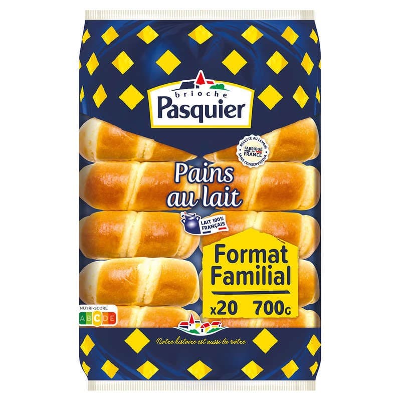 Brioche Pasquier - Pains au lait - x20 700g