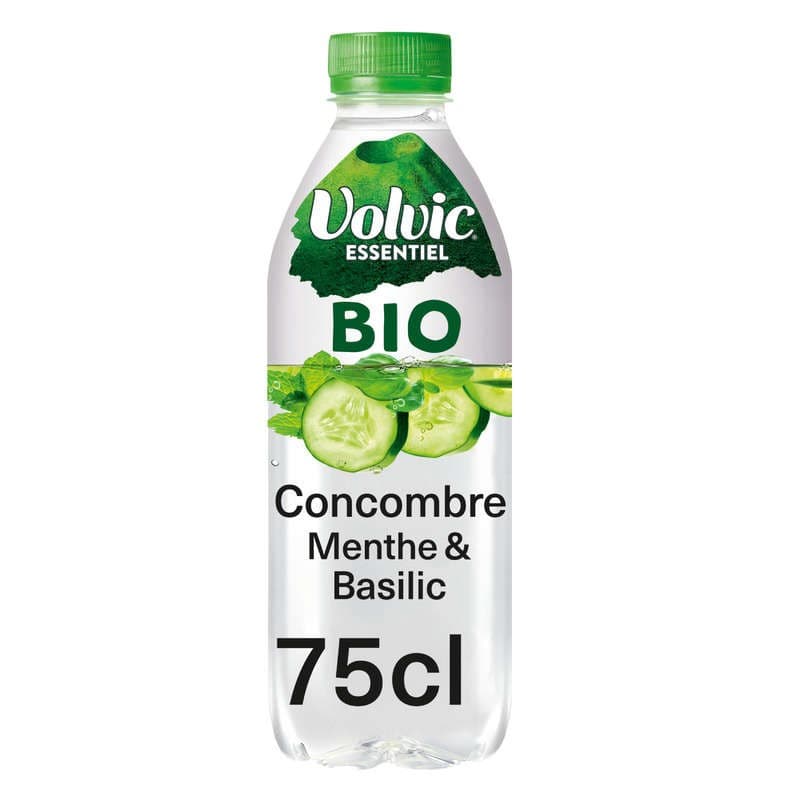 Volvic Essentiel Bio Concombre, Menthe & Basilic 75cl