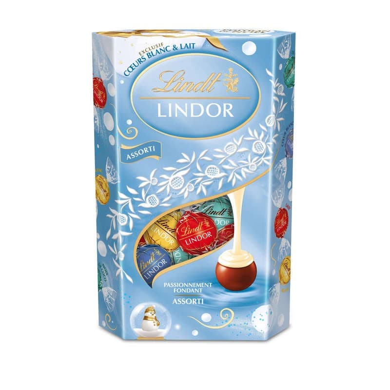 Lindt Lindor Assorti Cœur Blanc & Lait 337g