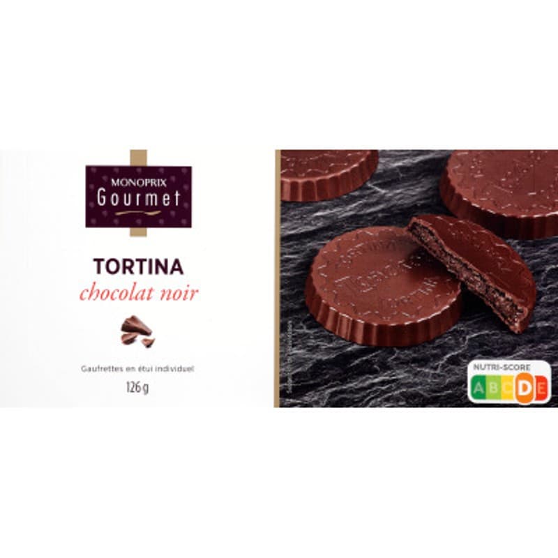 Monoprix Gourmet Tortina Chocolat Noir 126g