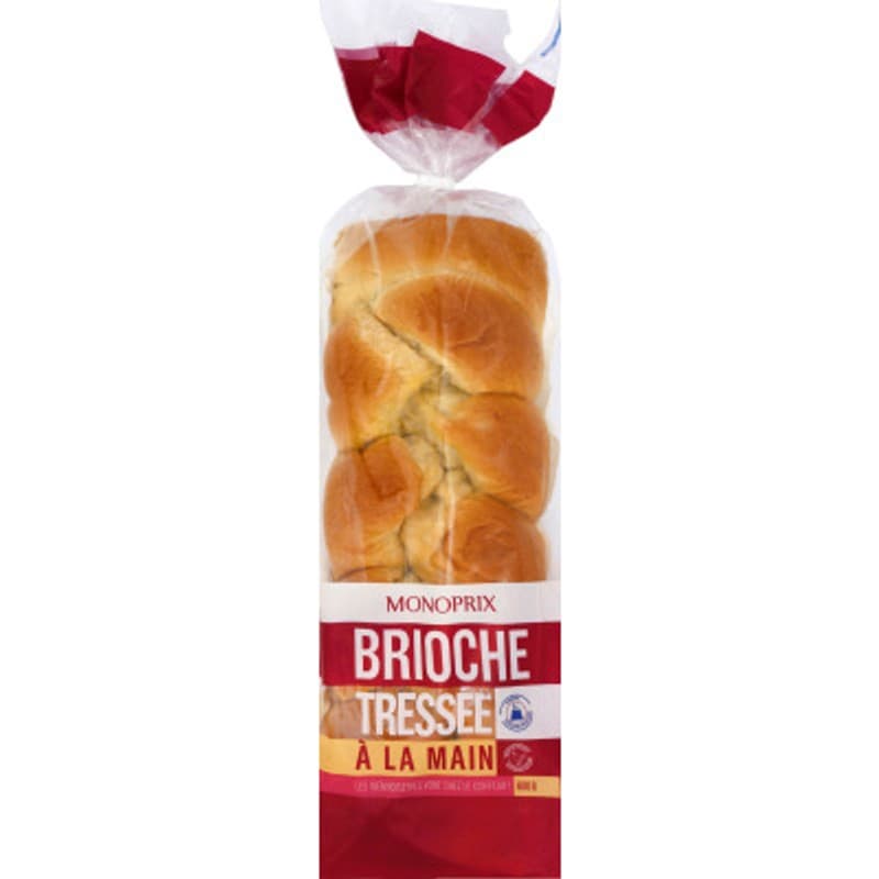 Monoprix Brioche Tressée Aux Œufs Frais 600g
