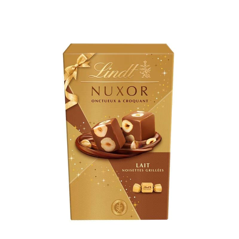 Lindt Nuxor Bouchées au Chocolat au Lait & Noisettes Grillées 150g