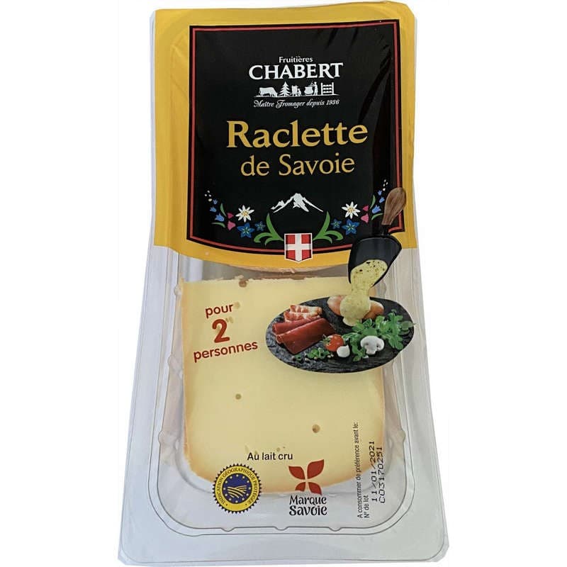 Fruitières Chabert Raclette de Savoie au lait cru 350g