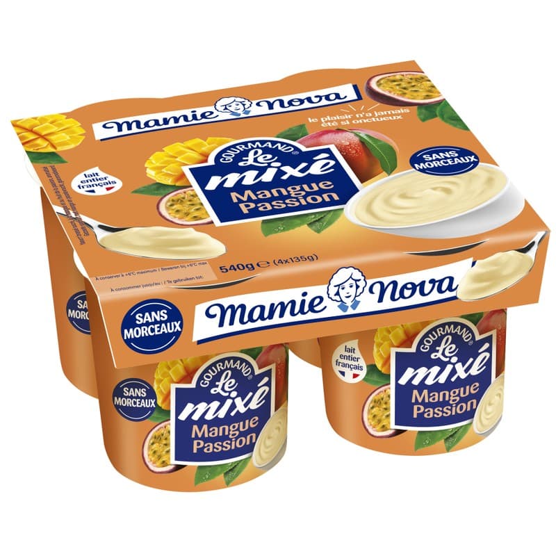 Mamie Nova Le mixé mangue-passion 4x135g
