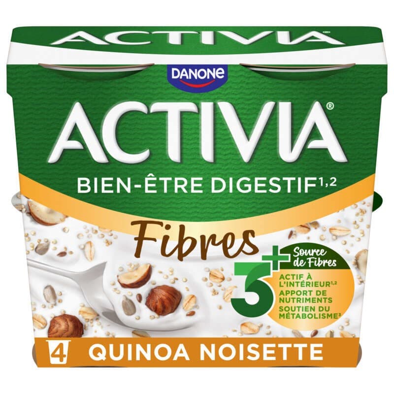 Activia Céréales Yaourt Quinoa Noisette Bifidus 4x120g