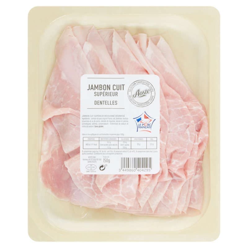 Aoste Dentelles De Jambon Cuit Supérieur Sans Couenne
