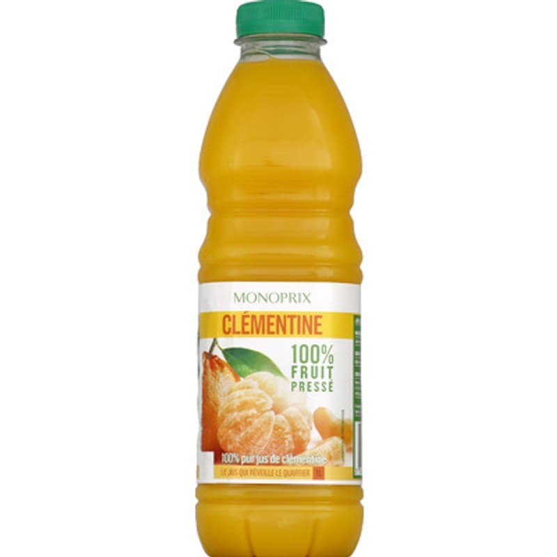 Monoprix Jus de clémentine 100% fruit pressé
