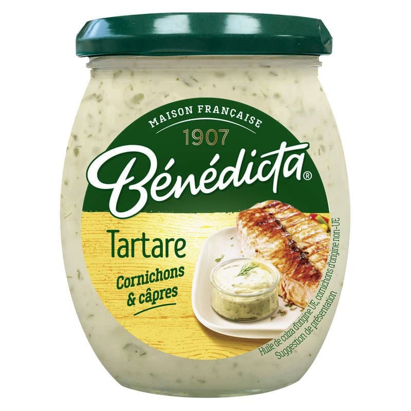 Bénédicta Sauce Tartare Aux Cornichons Et Aux Câpres 260g