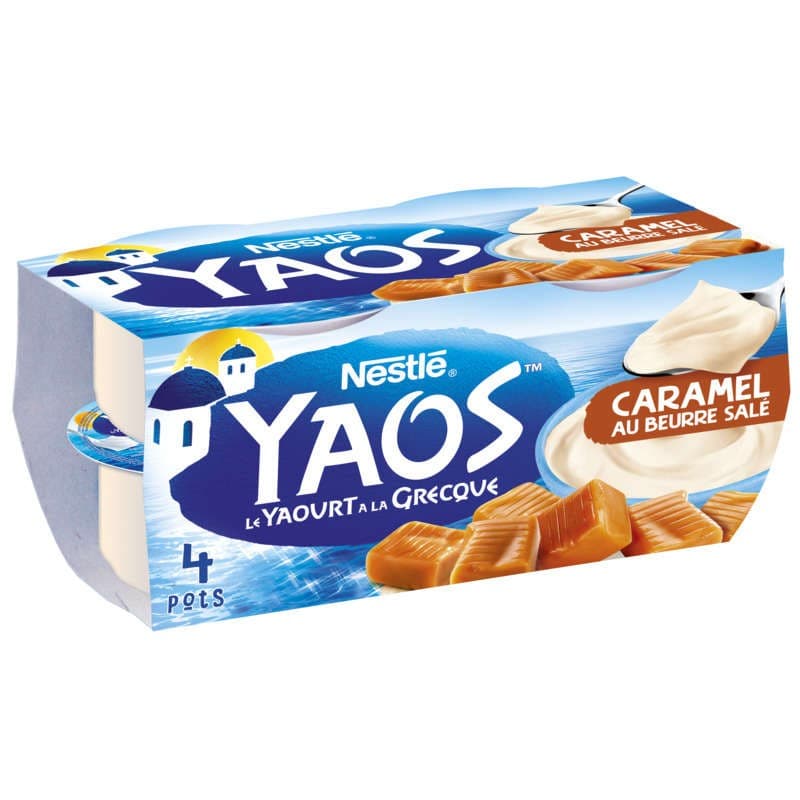 Yaos Yaourt à la Grecque lit caramel 4x125g