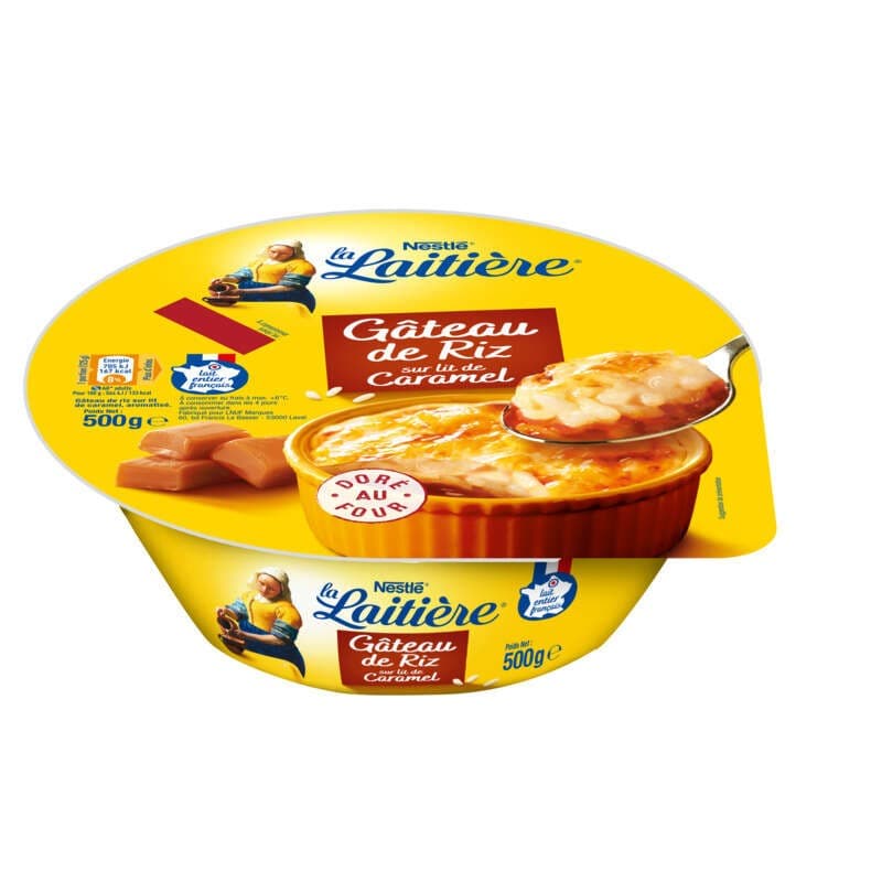 La Laitière Gâteau De Riz Caramel 1x500g